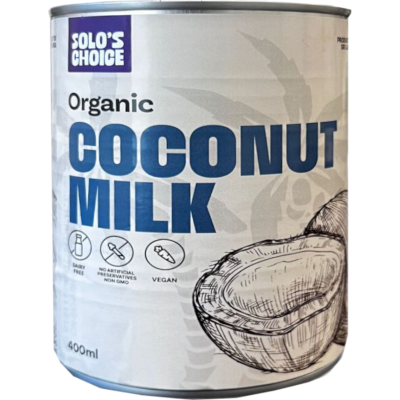 Solo's Choice Organic Long Life Coconut Milk 400ml