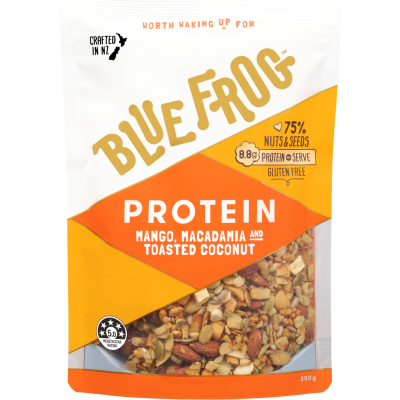 Blue Frog Protein Mango Macadamia & Toasted Coconut Granola 350g