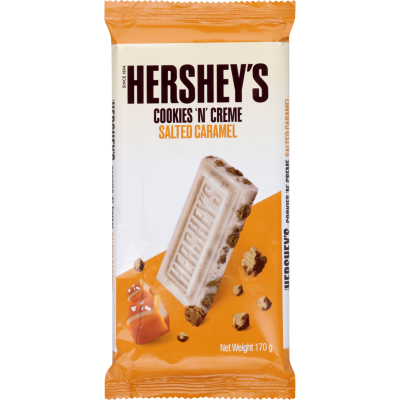 Hershey's Cookies n' Creme Salted Caramel Chocolate Block 170g