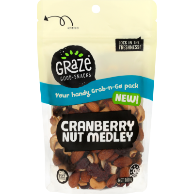Graze Cranberry Nut Medley 180g