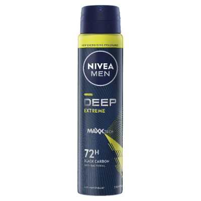 Nivea Men Deep Extreme 72Hr Anti-Perspirant Deodorant 250ml