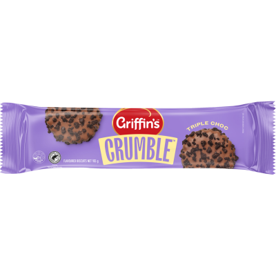 Griffin's Triple Choc Crumble Biscuits 165g