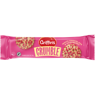 Griffin's White Chocolate & Raspberry Crumble Biscuits 165g