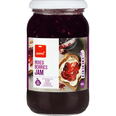 Pams Mixed Berries Jam 450g
