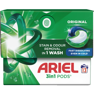 Ariel Original 3 In 1 Laundry Pods 13pk