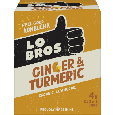 Lo Bros Ginger & Turmeric Kombucha 1000ml