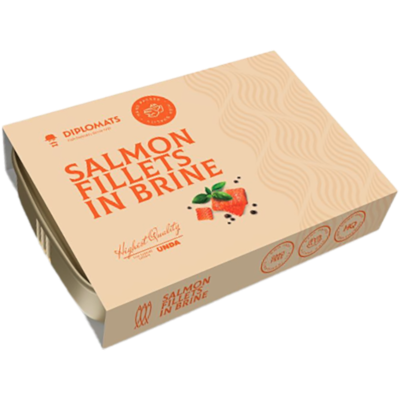 Diplomats Fillets In Brine Salmon 140g