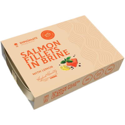Diplomats Fillets In Brine With Lemon Salmon 140g