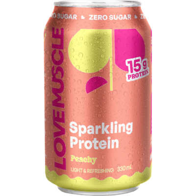 Love Muscle Sparkling Protein Peachy Muscle Recovery 330ml
