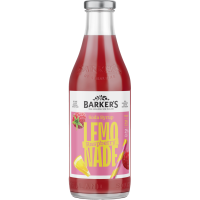 Barker's Raspberry Lemonade Soda Syrup 710ml