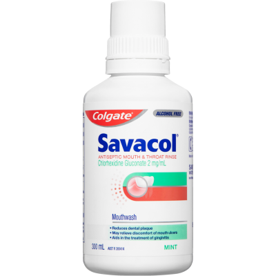 Colgate Savacol Mint Antiseptic Mouthwash 300ml