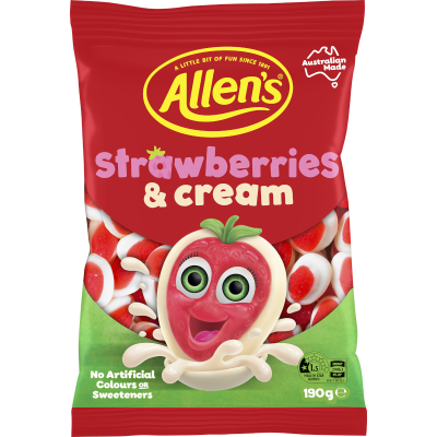 Allen's Strawberries & Cream 190g