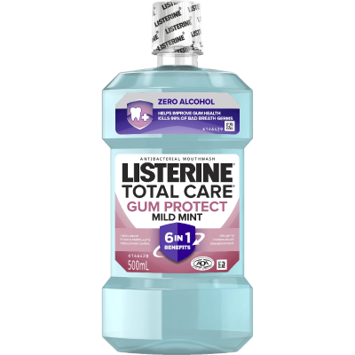 Listerine Total Care Gum Protect Antibacterial Mouthwash 500ml