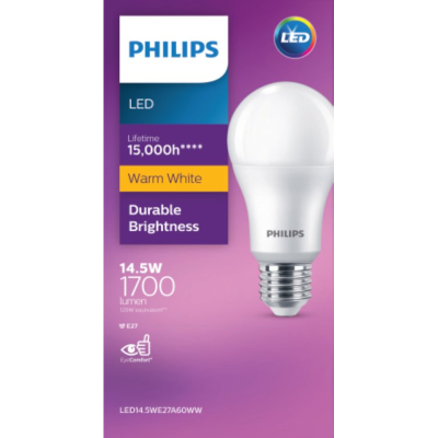 Philips LED Warm White 14.5W 1700 Lumen Screw Bulb 1pk