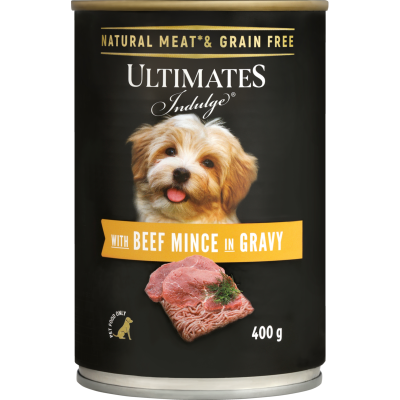 Ultimates Beef Mince in Gravy Dog Food 400g