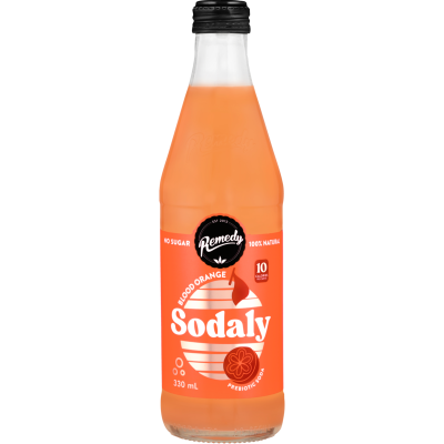 Remedy Sodaly Blood Orange Flavoured Drink 330ml