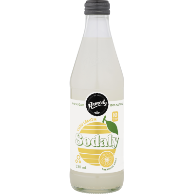 Remedy Sodaly Yuzu Lemon Flavoured Drink 330ml
