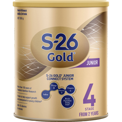 S-26 Gold Junior Stage 4 Nutritious Milk Drink Can 850g