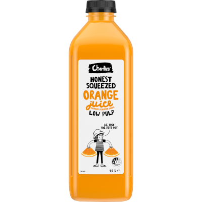 Charlie's Honest Orange Low Pulp Juice 1.5l