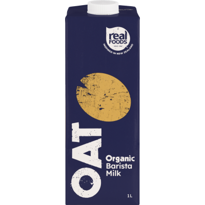 Real Foods Organic Barista Oat Milk 1l