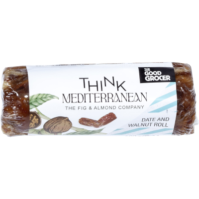 The Good Grocer Think Mediterranean Date & Walnut Roll 180g