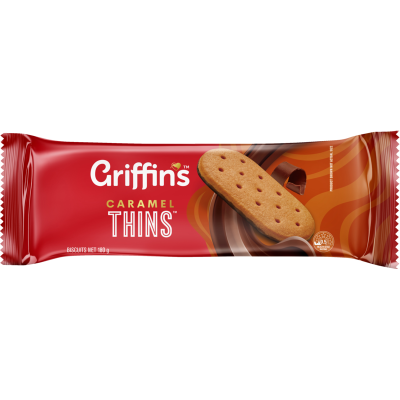Griffin's Caramel Thins Biscuits 180g