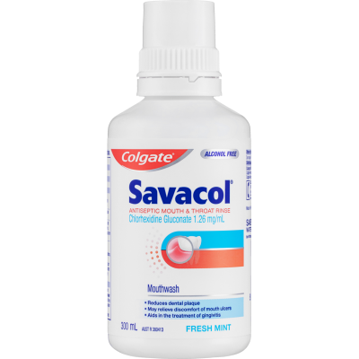 Colgate Savacol Fresh Mint Antiseptic Mouthwash 300ml