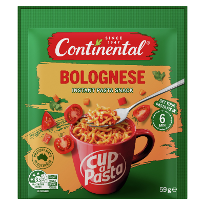 Continental Bolognese Instant Pasta Snack 59g