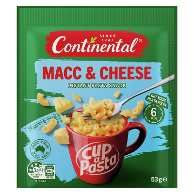 Continental Macci & Cheese Instant Pasta Snack 53g