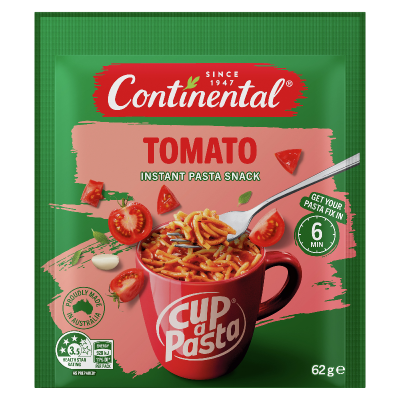 Continental Tomato Instant Pasta Snack 62g
