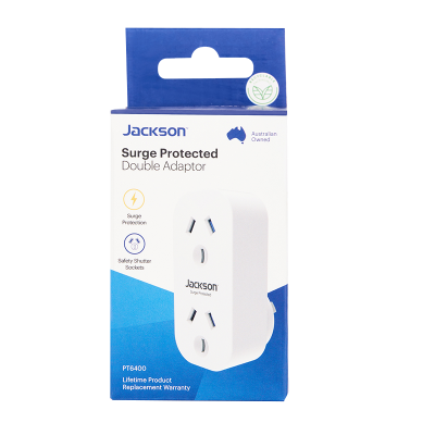 Jackson Surge Protected Double Adapter 1pk
