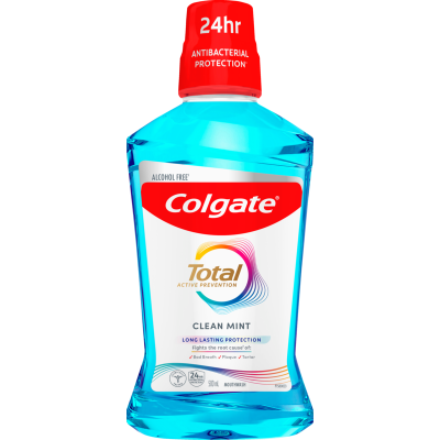 Colgate Total Clean Mint Mouthwash 500ml