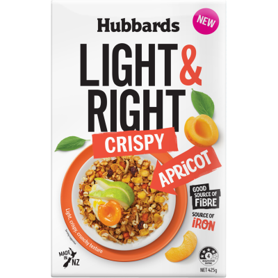 Hubbards Light & Right Crispy Apricot Cereal 425g