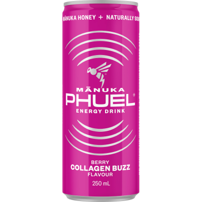 Manuka Phuel Berry Collagen Buzz Energy Drink 250ml