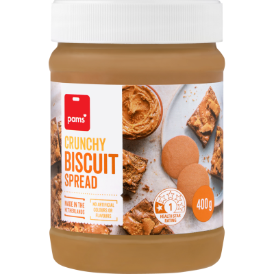 Pams Crunchy Biscuit Spread 400g