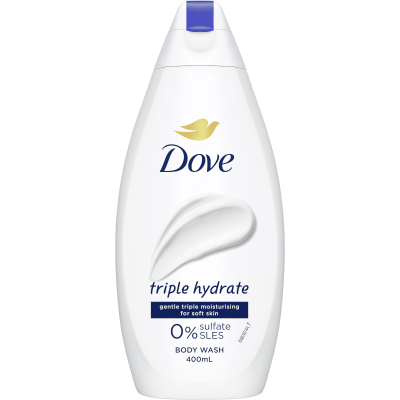 Dove Triple Hydrate Body Wash 400ml