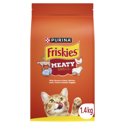 Purina Friskies Adult Meaty Grills Dry Cat Food 1.4kg