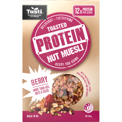 Tasti Berry Toasted Protein Nut Muesli 400g