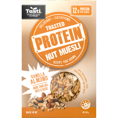 Tasti Vanilla Almond Toasted Protein Nut Muesli 400g