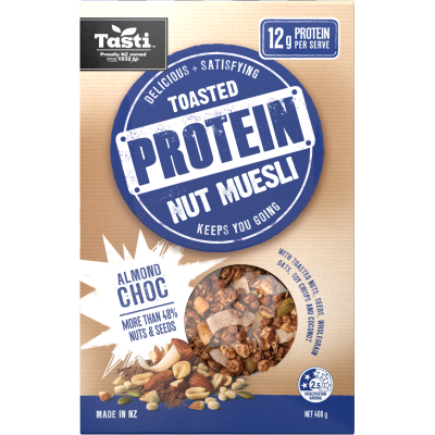Tasti Almond Choc Toasted Protein Nut Muesli 400g