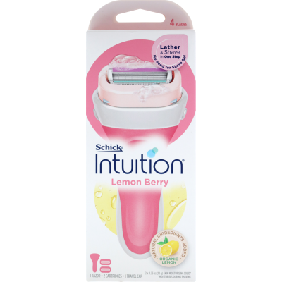 Schick Intuition Lemon Berry + 2 Razor Kit 1pk