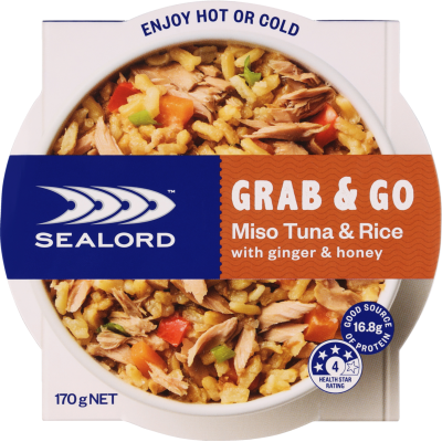 Sealord Grab & Go Miso Tuna & Rice 170g