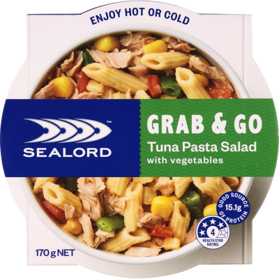 Sealord Grab & Go Tuna Pasta Salad With Vegetables 170g