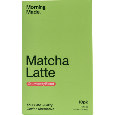 Morning Made Strawberry Blend Matcha Latte Sachet 10 x 5g