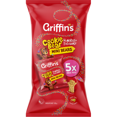 Griffin's Mini Bears 100s & 1000s Biscuits 125g