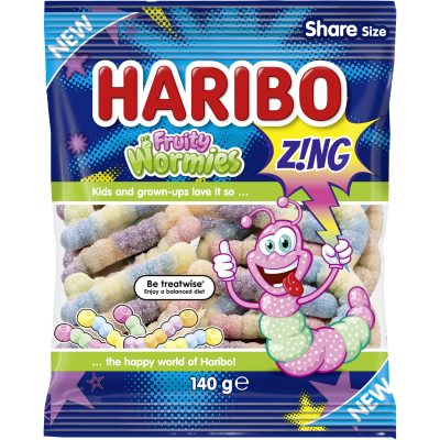 Haribo Fruity Wormies Confectionery 140g