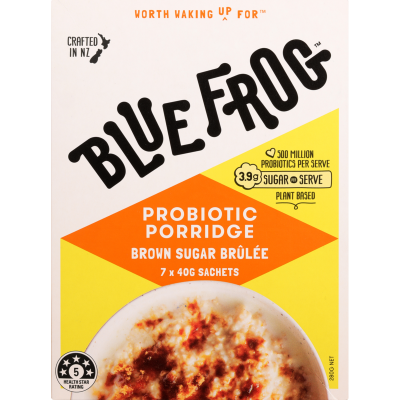Blue Frog Brown Sugar Brulee Probiotic Porridge 7 x 40g