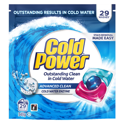 Cold Power Regular Ultra Concentrate Liquid Detergent Triple Capsules 29 x 12.1g