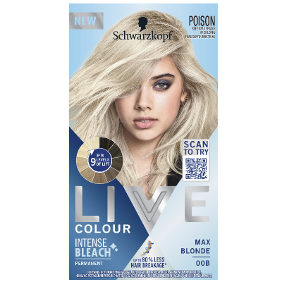 Schwarzkopf Live Colour Intense Bleach Max Blonde 00B Hair Colour 1pk