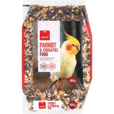 Pams Parrot & Cockatiel Food 800g